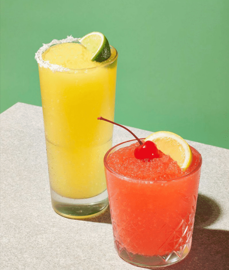 Margarita frozen y cóctel Cherry Jack